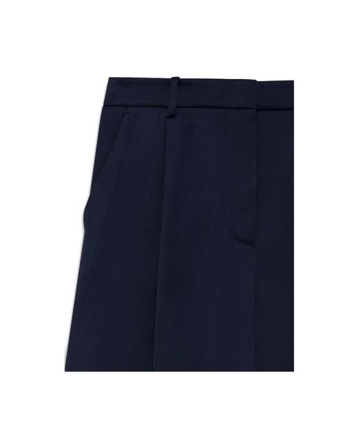 Anine Bing Blue Trousers Wool-Blend