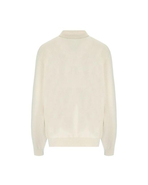 Carhartt Truien & Vesten ,Katoen Hart Geborduurde Natuurlijke Cardigan in het White