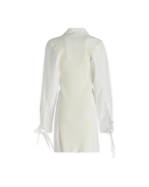 ANDREA ADAMO White Shirt Dresses