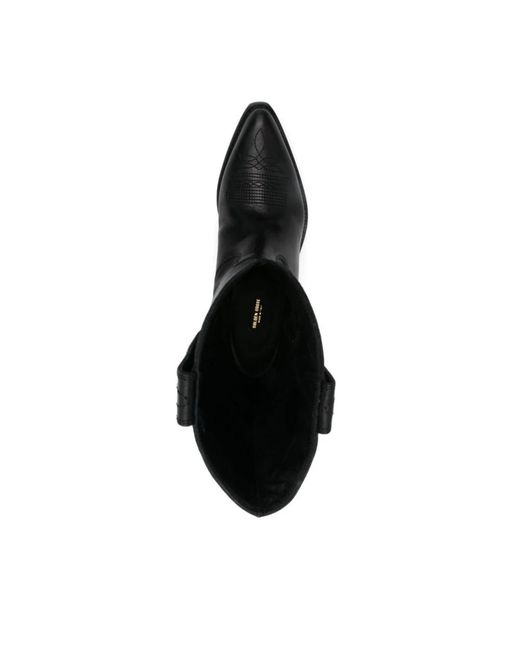Golden Goose Deluxe Brand Black Smooth Grain Leather Ankle Boots