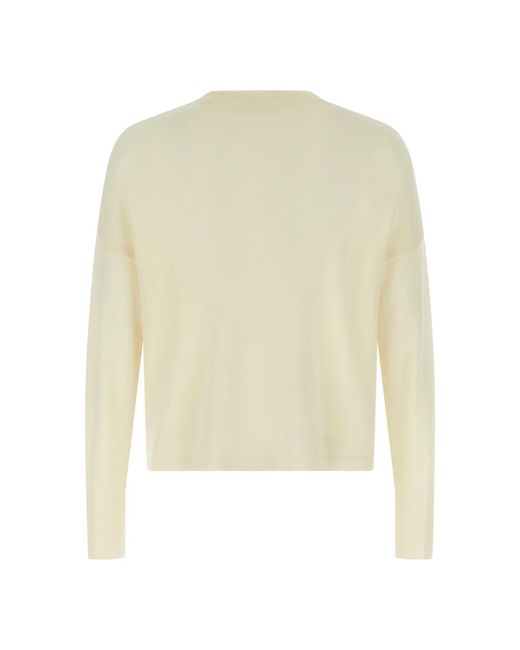 Ma'ry'ya White Round-Neck Knitwear for men