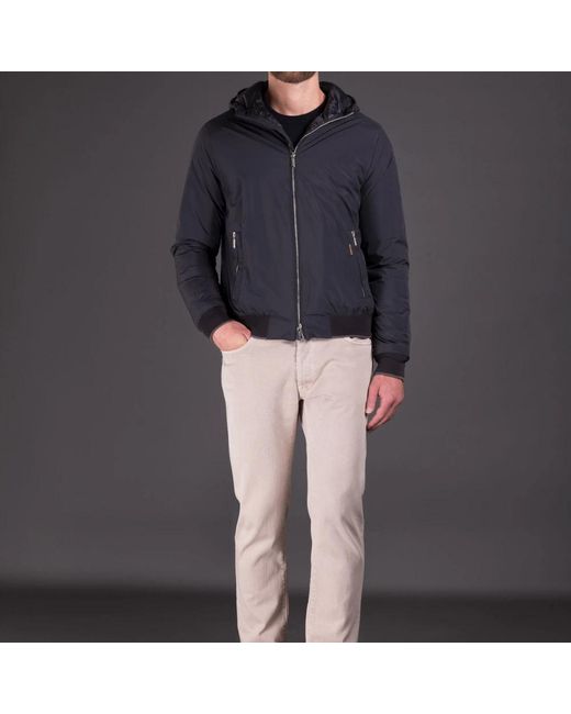 Moorer Blue Down Jackets for men