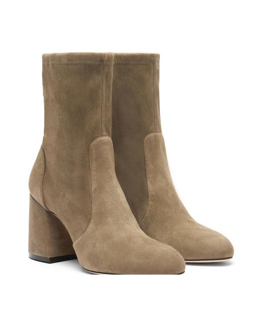 Stuart Weitzman Brown Heeled Boots