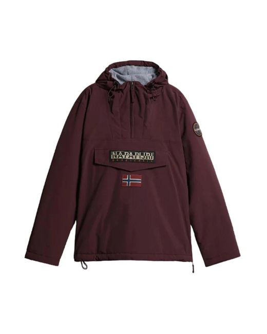 Winter Jackets Napapijri de hombre de color Purple