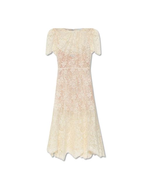 Self-Portrait Natural Midi Dresses