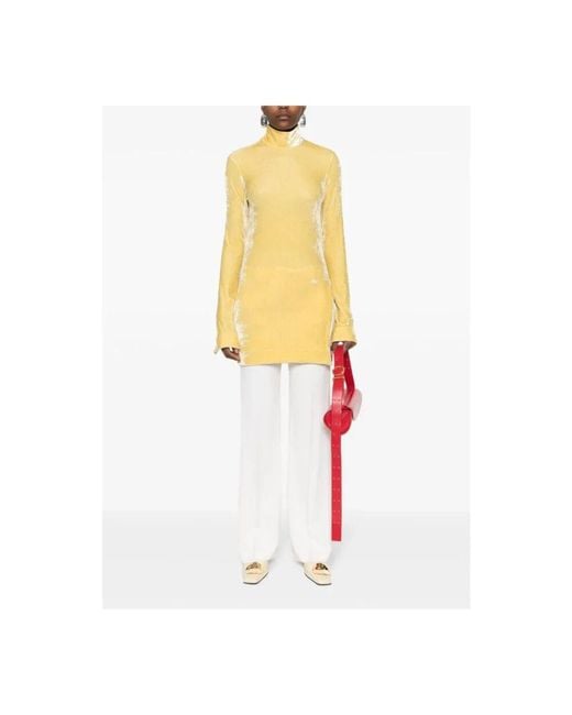 Long Sleeve Tops di Jil Sander in Yellow