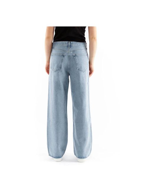 Agolde Blue Straight Fit Jeans