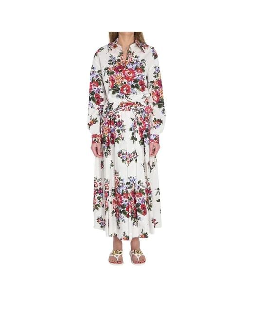 Dolce & Gabbana Red Shirt Dresses