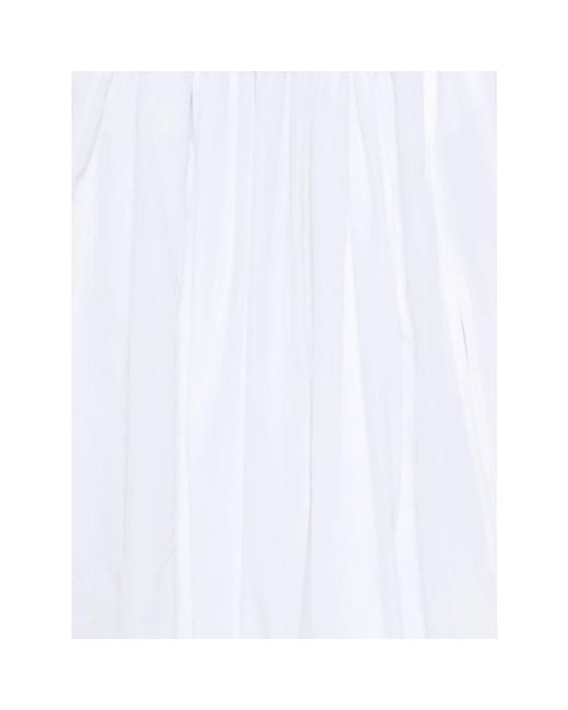 Comme des Garçons White Midi Skirts