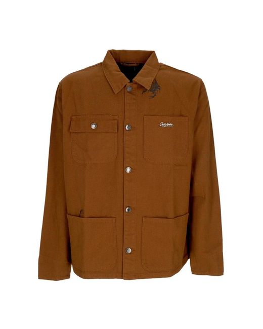 DOLLY NOIRE Brown Light Jackets for men