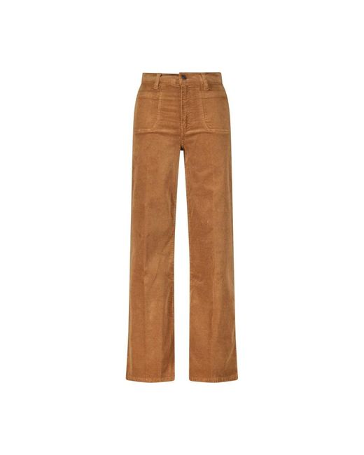 FRAME Wide Trousers in het Brown