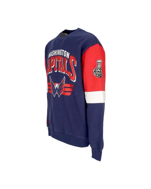 Mitchell & Ness Blue Sweatshirts for men