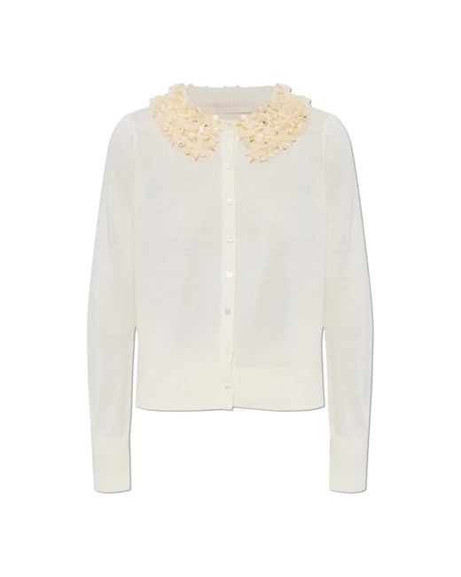 Ulla Johnson Wool Cardigan Anna in het White