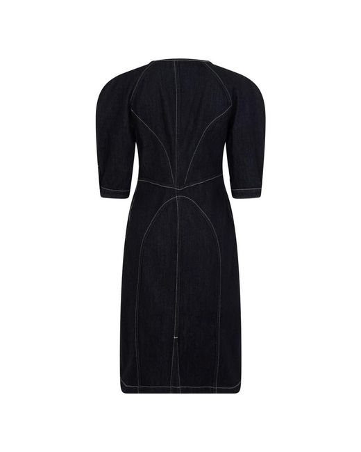 Alberta Ferretti Black Short Dresses