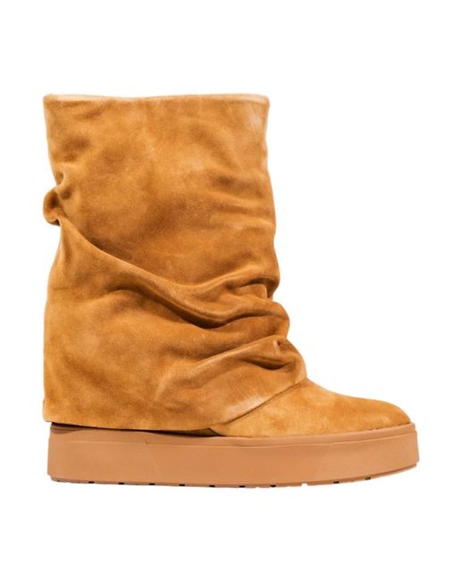 Guess Schoenen ,Suède Guinna Enkellaars in het Brown