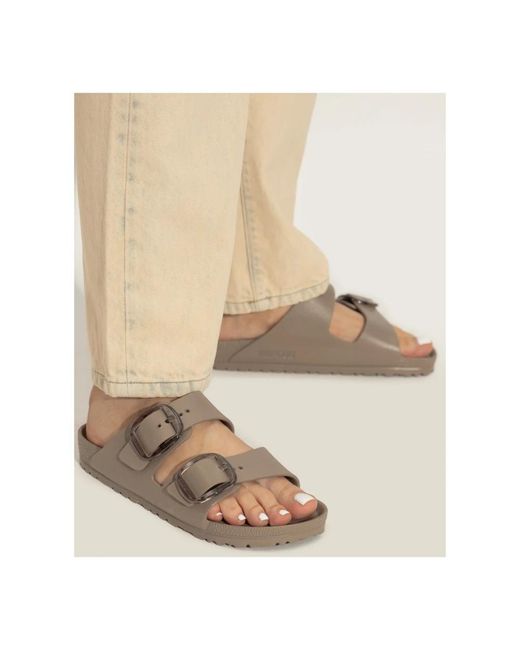 Birkenstock Brown Arizona Big Buckle Eva Slides
