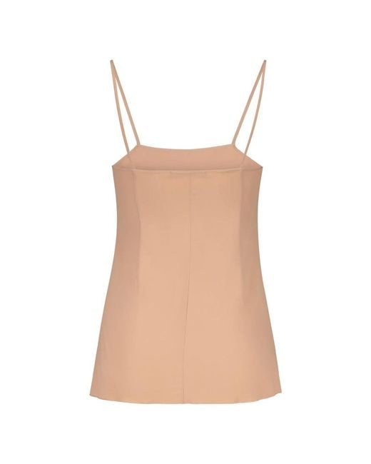 Alberta Ferretti Brown Sleeveless Tops