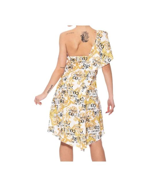 Versace Jeans Couture Metallic Short Dresses