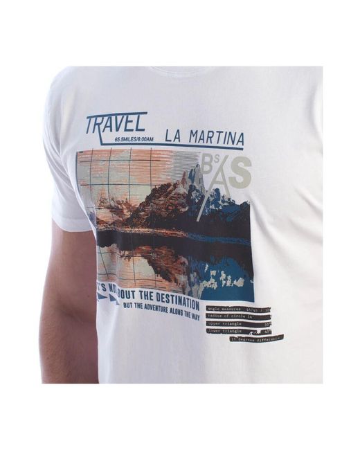T-Shirts La Martina de hombre de color White