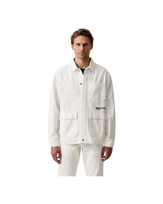 Karl Lagerfeld Denim Jacket in het Gray voor heren