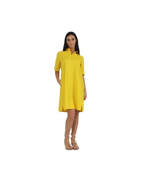 ROSSO35 Yellow Stilvolles kleid
