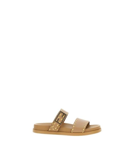 Fendi Natural Sliders