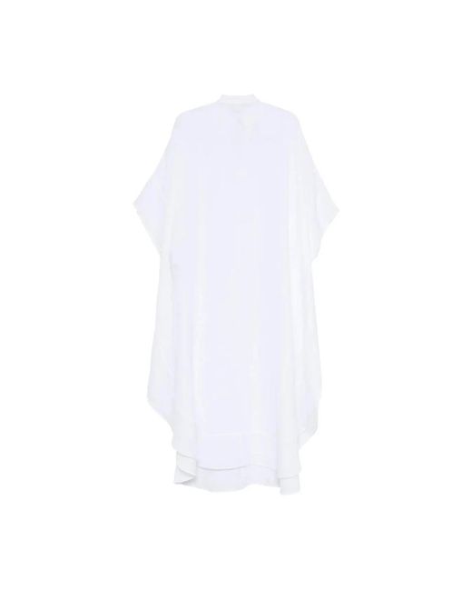 120% Lino White Maxi Dresses