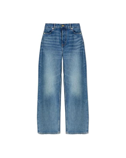 Ganni Blue Straight Fit Jeans