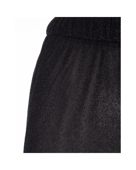 Trousers > wide trousers Oseree en coloris Black