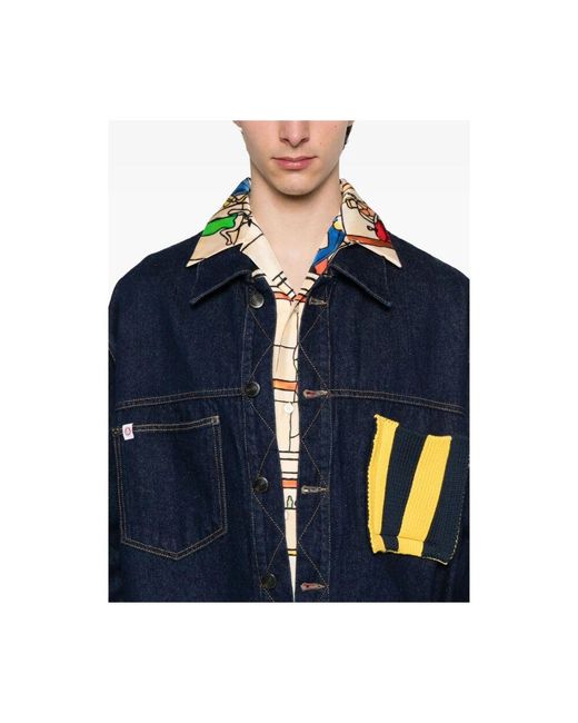 Loverboy by Charles Jeffrey Blaue Knopfjacke in Blue für Herren