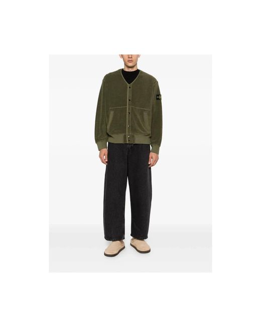 Stone Island Green Cardigans for men