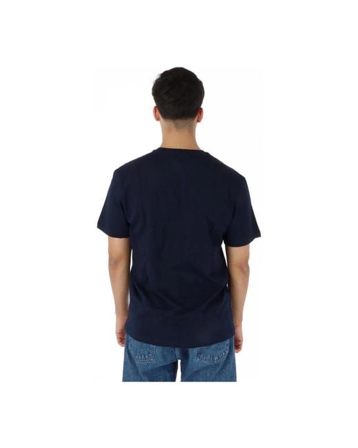 North Sails Tops ,Blauw ,Katoen Blauw Kortemouw T-Shirt in het Blue voor heren