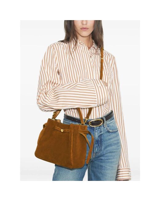 Tory Burch Brown Bucket Bags