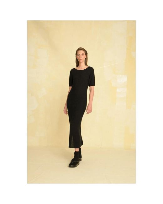 Cortana Black Knitted Dresses