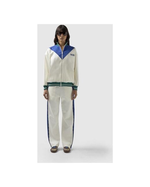 Gcds Color Block Track Jacket in het White