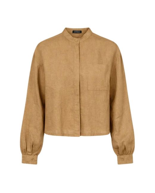 ACTUALEE Overhemden Shirts in het Brown