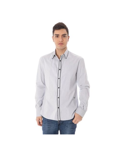 CoSTUME NATIONAL Blue Casual Shirts for men