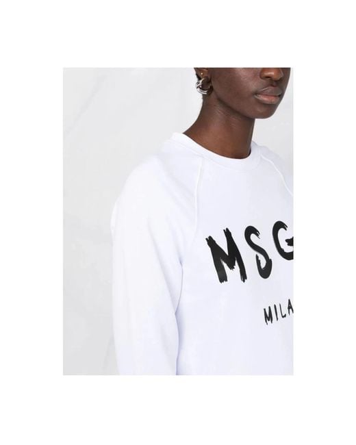 MSGM White Sweatshirts