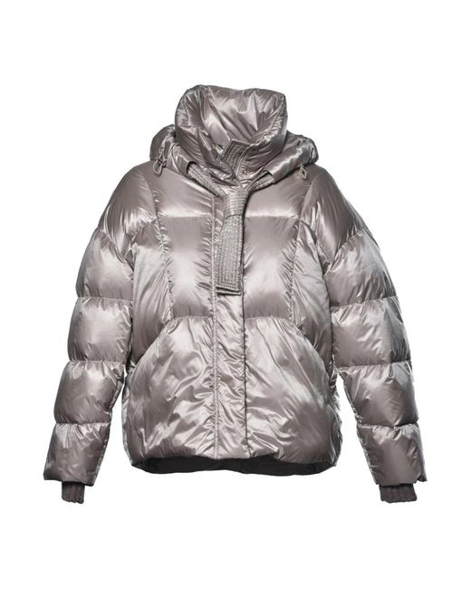 Down Jackets Baldinini de color Gray