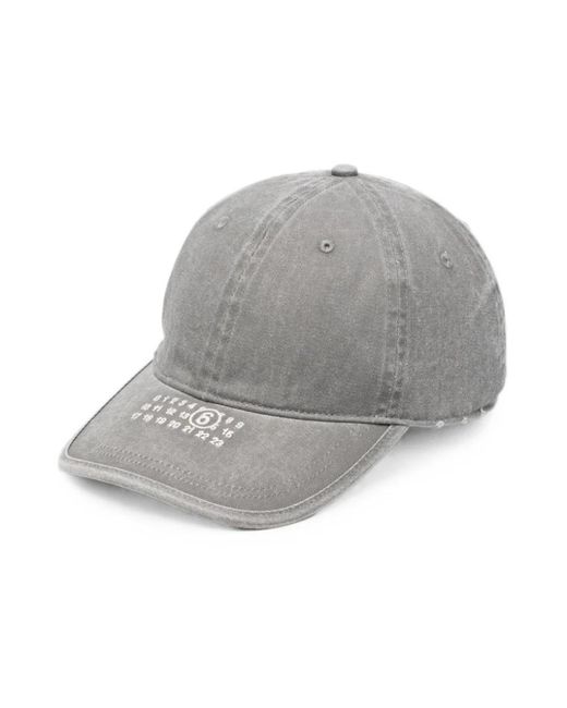 MM6 by Maison Margiela Gray Hats & Caps