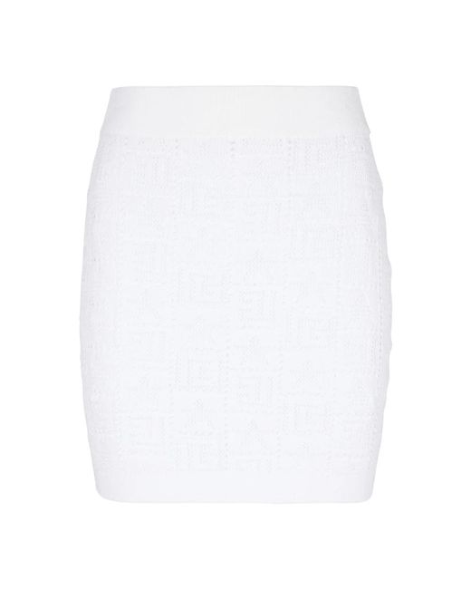 Short Skirts di Balmain in White