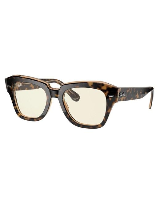 Ray-Ban Moderne Zwarte Zonnebril Model 2186 in het Brown