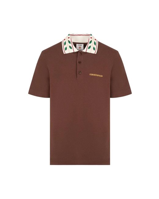 Casablanca Brown Polo Shirts for men