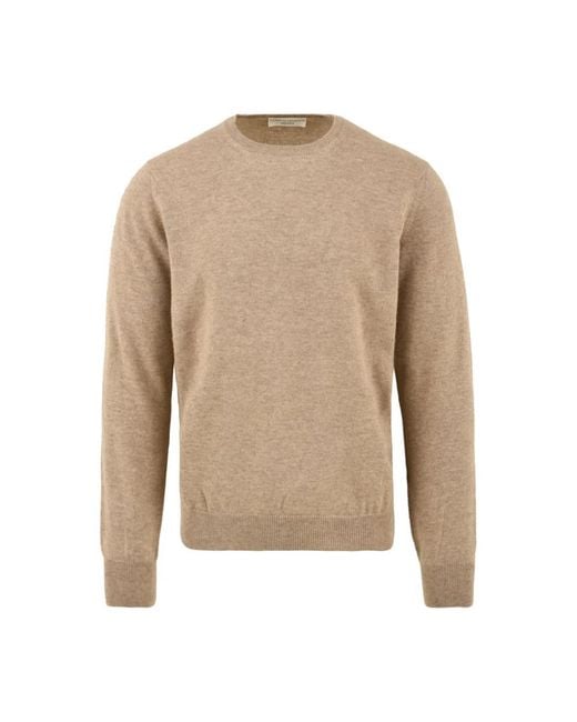 FILIPPO DE LAURENTIIS Brown Round-Neck Knitwear