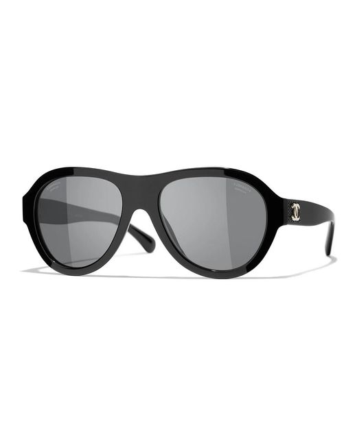 Chanel Black Cc sonnenbrille in c888s6