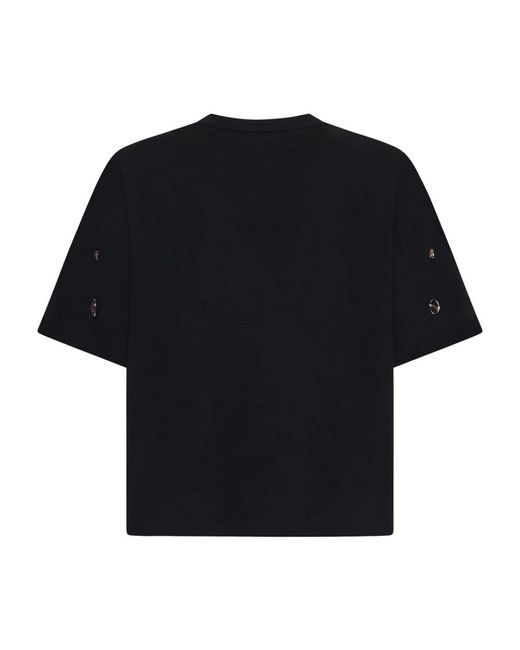 Alysi Tops ,Zwart ,Katoen Zwarte T-Shirts En Polos Met Spacchetti in het Black