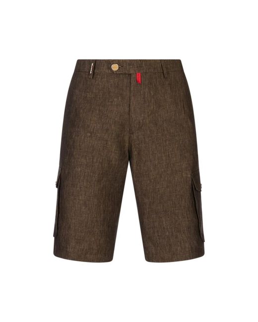 Kiton Casual Shorts in het Brown voor heren