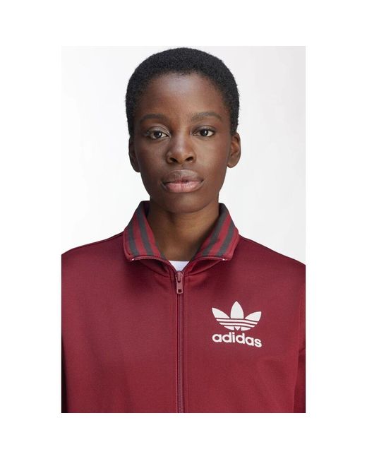 Zip-Throughs di Adidas in Red da Uomo
