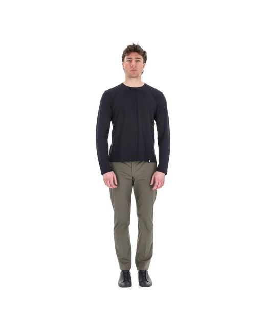 Drumohr Blue Long Sleeve T-Shirts for men