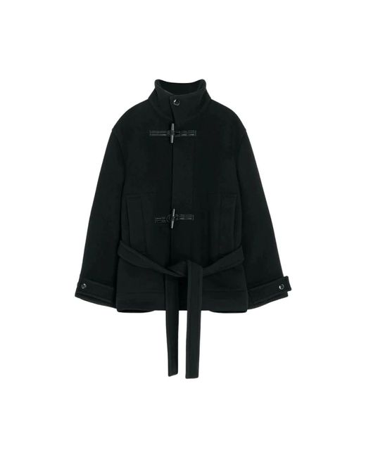 Lemaire Black Short Duffle Coat
